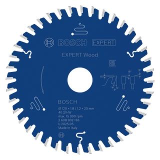 Panza fierastrau circular Bosch EXPERT Wood, 165x30x2.6/1.6mm, 36 dinti