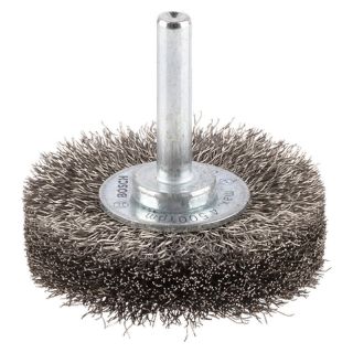 Perie disc Bosch PRO Stainless Steel, fir ondulat inox 0.2mm, 50x15mm