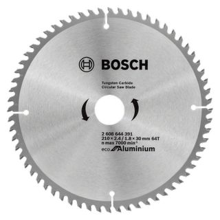 Panza fierastrau circular Bosch Eco for Aluminium, 210x30x2.4/1.8mm, 64 dinti