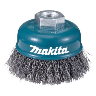 Perie oala Makita, fir ondulat otel 0.3mm, M14, 75mm