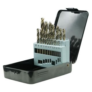 Set burghie pentru metal Smart Quality, HSS-Co5, 1-10mm, 19 bucati