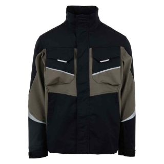 Jacheta Renania LISCIA, negru/verde, mas. 2XL