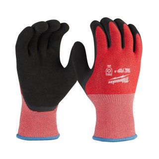 Manusi protectie frig Milwaukee WINTER CUT B, rosu/negru, mas. M/8, 12 perechi