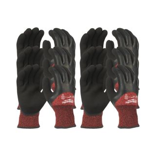 Manusi protectie frig Milwaukee WINTER CUT C, negru/rosu, mas. 8/7