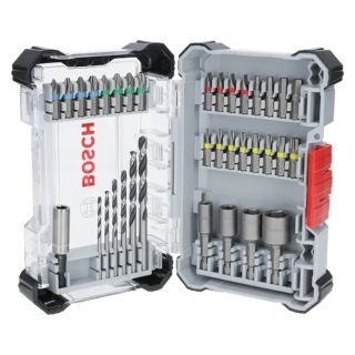 Set biti de insurubare Extra Hard si set burghie Bosch HSS pentru metal, 35 bucati