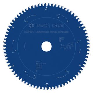 Panza fierastrau circular Bosch EXPERT Laminated Panel cordless, 254x30x2.6/1.8mm, 78 dinti
