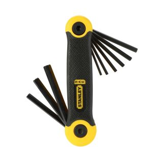 Set chei hexagonale in L Stanley, 1.5-8mm, 5/64"-1/4", 17 piese