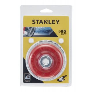 Perie oala Stanley, fir rasucit otel, 95mm