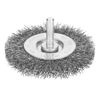 Perie disc Stanley, fir rasucit inox, 75mm