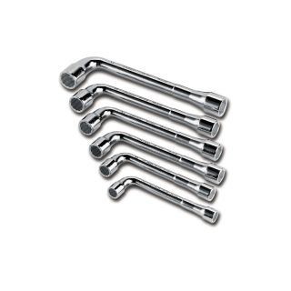 Set chei tubulare duble cotite Stanley, 10-17mm, 6 piese