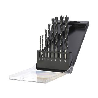 Set burghie pentru lemn Stanley, cilindrica, 3-10mm, 8 bucati