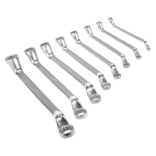 Set chei inelare dublu cotite Bahco, in cutie, 8 bucati