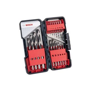 Set burghie pentru metal Bosch HSS PointTeQ, cilindrica, 1-10mm, 18 bucati