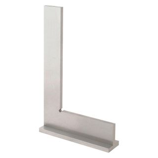 Echer de precizie Forum, DIN875/I B, cu talpa, inox, 150x100mm