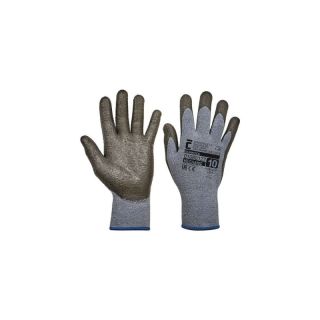 Manusi textile Cerva DUNNOCK, gri/verde, mas. 10