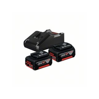 Set 2 acumulatori Bosch GBA 18V, 4.0Ah si incarcator GAL 18V-40