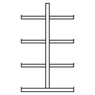 Raft suplimentar cu console Meta MULTISTRONG M 2500x1030x1000mm pe 2 parti