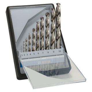 Set burghie pentru metal Bosch PRO Metal HSS-G, cilindrica, 1-10mm, 10 bucati