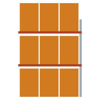 Raft suplimentar pentru paleti Meta MULTIPAL 500kg 4400x1100x2700mm 3 polite