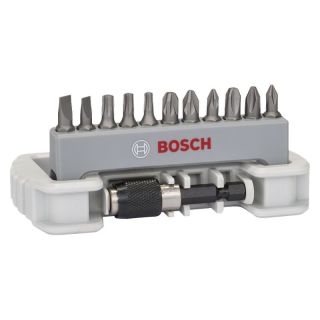 Set biti dubli Bosch Extra Hard, PH/PZ/TX/SL, 25mm, 11 bucati + suport biti