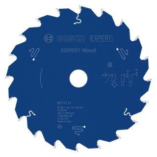 Panza fierastrau circular Bosch EXPERT Wood, 165x20x1.8/1.3mm, 20 dinti