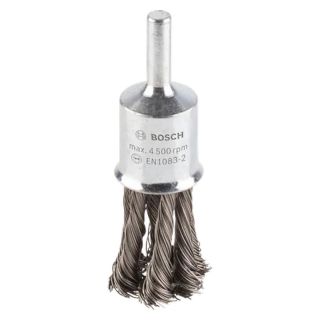 Perie pensula Bosch PRO Stainless Steel, fir rasucit inox 0.35mm, 19mm