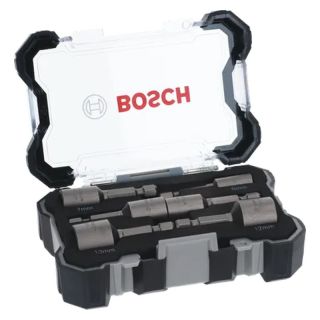 Set chei tubulare Bosch Extra Hard, hex 1/4", 6-13mm, 6 bucati