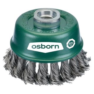 Perie oala Osborn EUPBCB001, fir rasucit inox 0.5mm, M14, 65x20mm