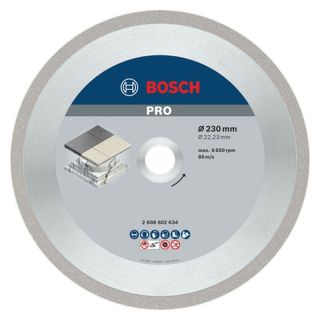 Disc diamantat Bosch PRO Ceramic, 230x22.23x2.4mm