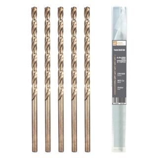 Burghiu pentru metal Smart Quality, HSS-Co5 DIN1869, 8x390mm, 10 bucati