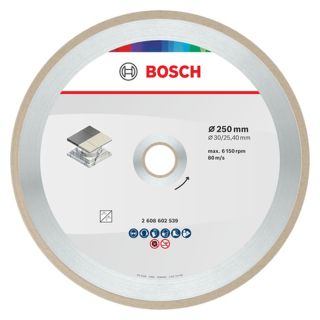 Disc diamantat ceramica/marmura Bosch Ceramic, 250x30/25.4x1.6mm