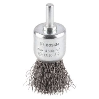 Perie pensula Bosch PRO Metal, fir ondulat otel 0.3mm, 25mm