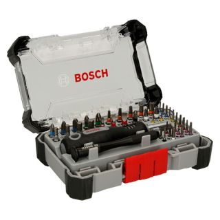 Set biti cu maner Bosch Precision, PH/PZ/SL/HEX/TX/Y, 40 biti