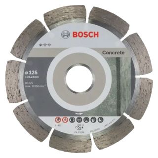 Disc diamantat beton armat Bosch Standard for Concrete, 125x22.23x1.6mm, 10 bucati