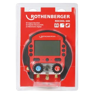 Manifold digital Rothenberger ROCOOL 600 cu 1 senzor de temperatura, 1/4" SAE, in blister
