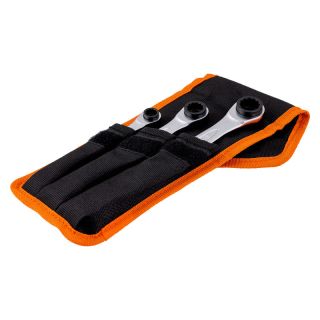 Set chei inelare cu clichet Bahco, 4 in 1, 3 bucati