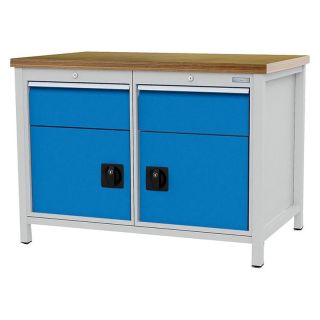 Banc de lucru Bedrunka+Hirth 1250x700x859mm, 2 sertare, 2 usi