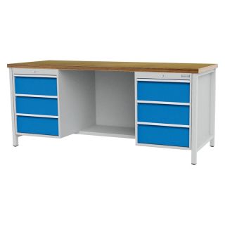 Banc de lucru Bedrunka+Hirth 2000x750x859mm, 6 sertare