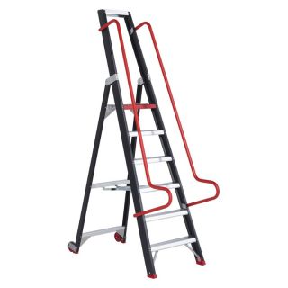 Scara dubla Altrex Taurus 1x6 trepte cu balustrada