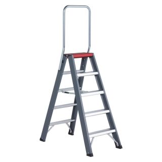 Scara dubla Altrex Falco 2x5 trepte cu bara de siguranta