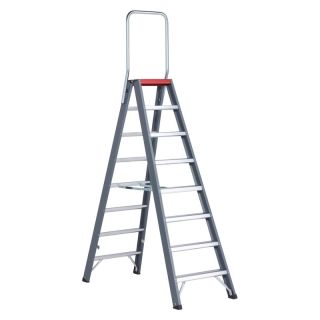 Scara dubla Altrex Falco 2x8 trepte cu bara de siguranta