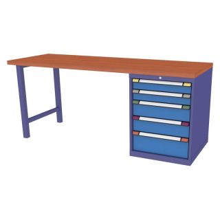 Banc de lucru Thurmetall 2000x700x840mm, 5 sertare