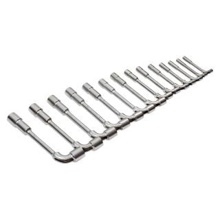 Set chei tubulare tip pipa Bahco Dynamic-Drive, cap dublu, 14 bucati