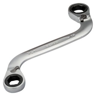 Chei inelare cu clichet Bahco, tip S, finisaj cromat, 14x19mm