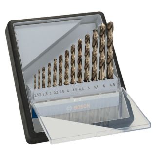 Set burghie pentru metal Bosch PRO Stainless Steel HSS-Co, cilindrica, 1.5-6.5mm, 13 bucati