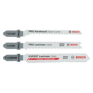 Set panze fierastrau pendular/vertical Bosch PRO Laminate, 15 bucati