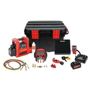 Set universal instalatori Rothenberger ROCADDY 120 CL, manifold digital, cu acumulator