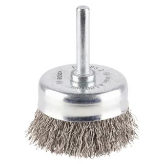 Perie oala Bosch PRO Metal, fir ondulat inox 0.3mm, 50mm