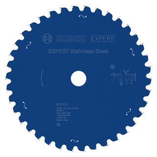 Panza fierastrau circular Bosch EXPERT Stainless Steel, 192x20x1.9/1.6mm, 38 dinti