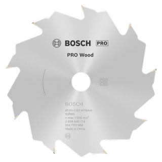 Panza fierastrau circular Bosch PRO Wood, 130x16x2/1.4mm, 9 dinti